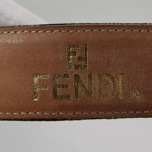 FENDI Zucca Canvas Belt 32.3\